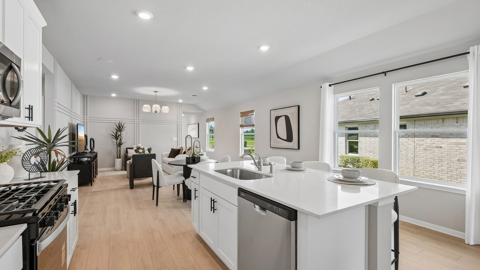The Diana model home kitchen.