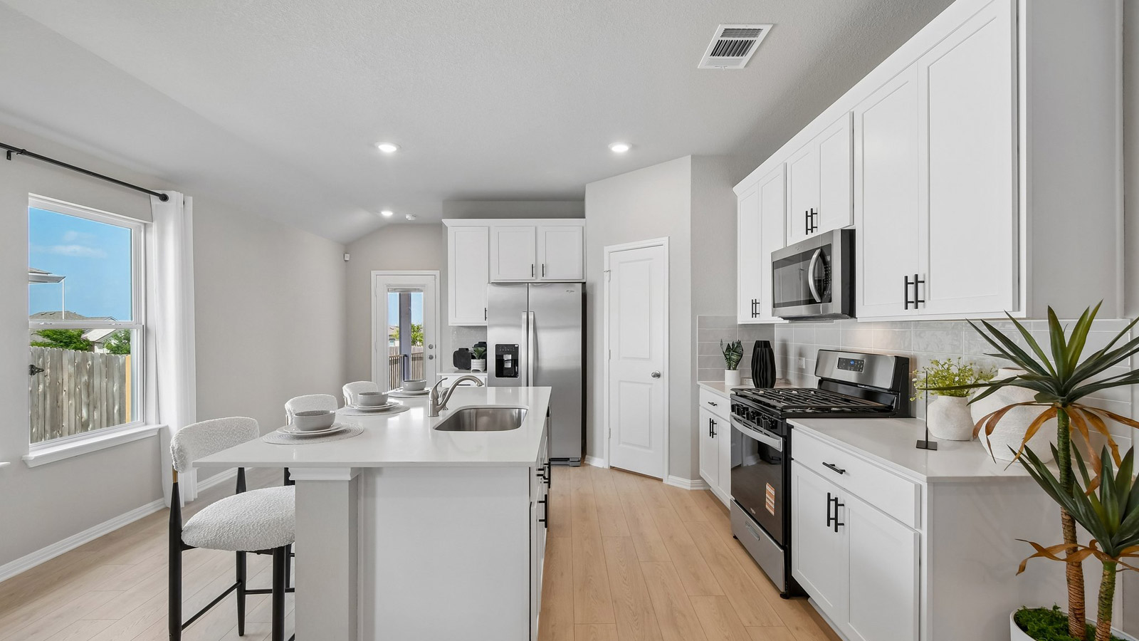 The Diana model home kitchen.