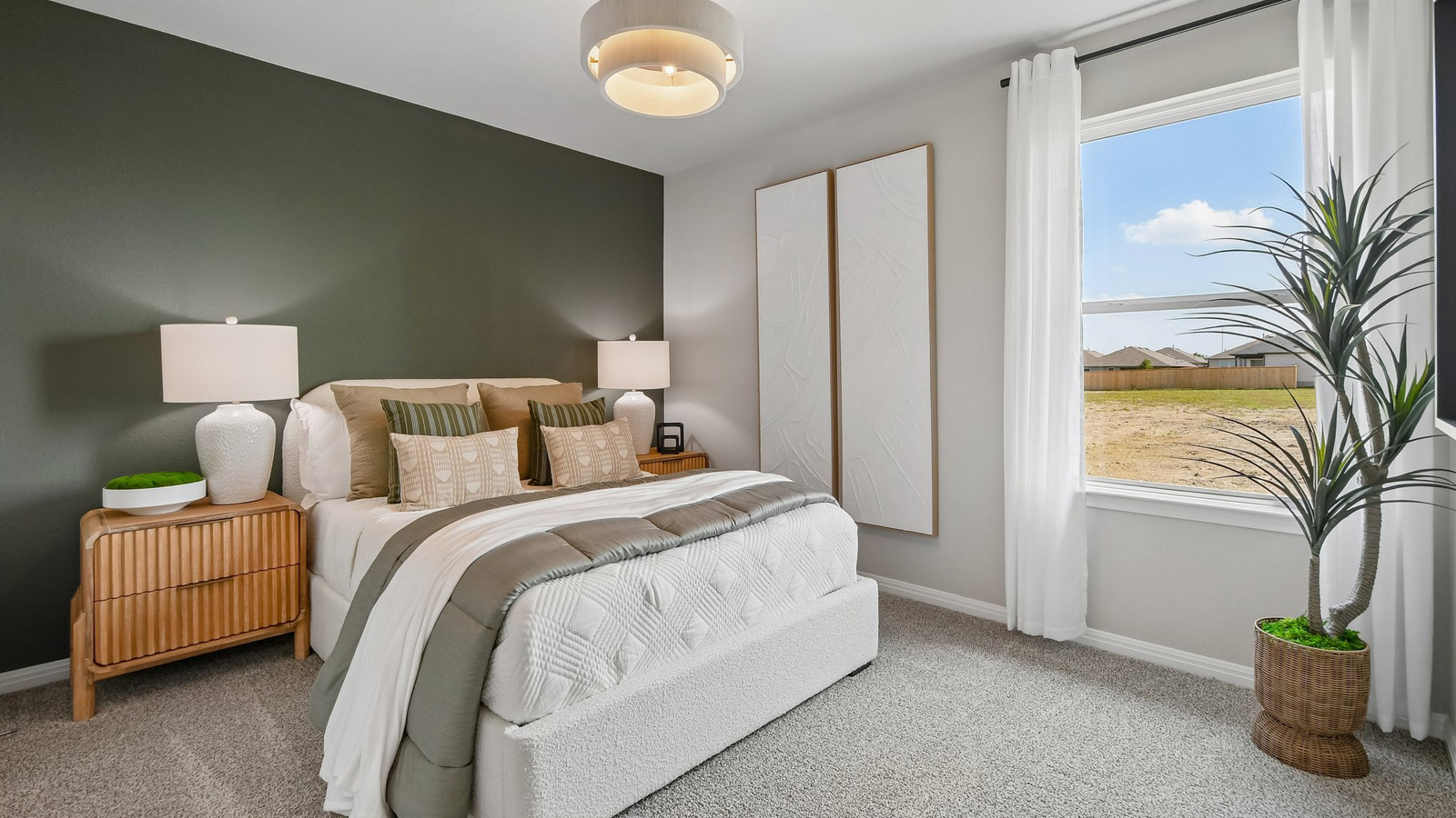 The Diana model home secondary bedroom.