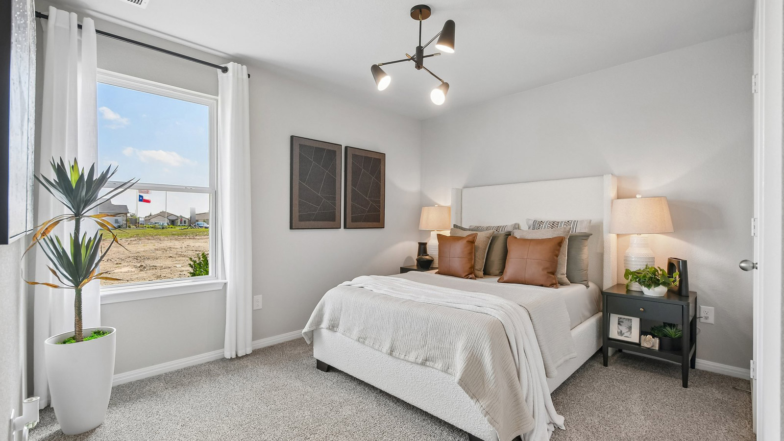 The Diana model home secondary bedroom.