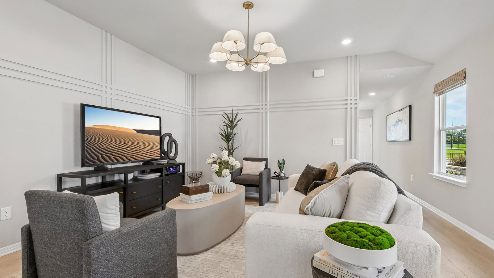 The Diana model home living area.