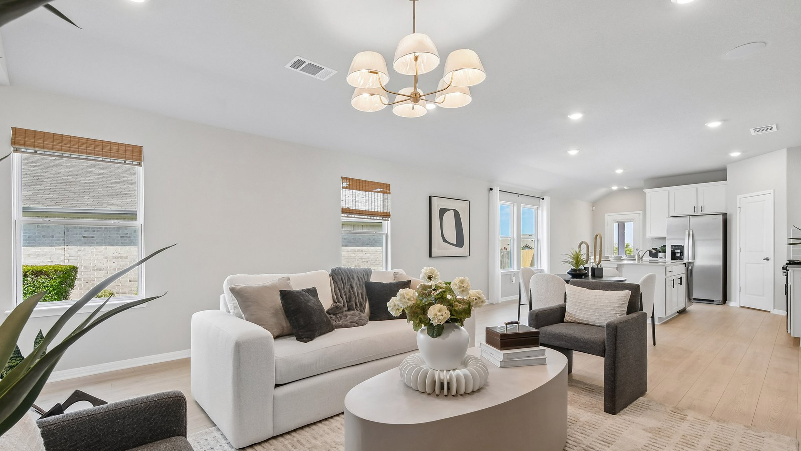 The Diana model home living area.