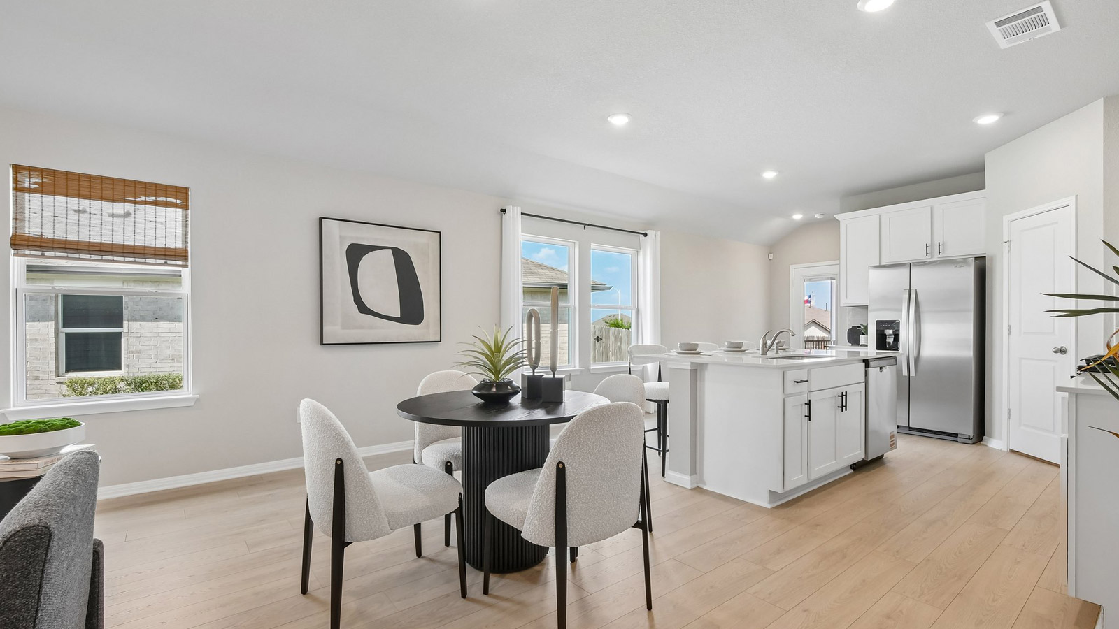 The Diana model home dining area.