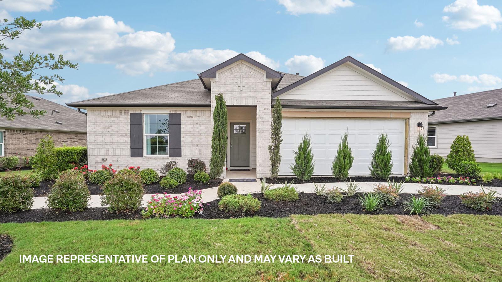 The Irvine Floorplan- Elevation B at Carillon in Manor, TX