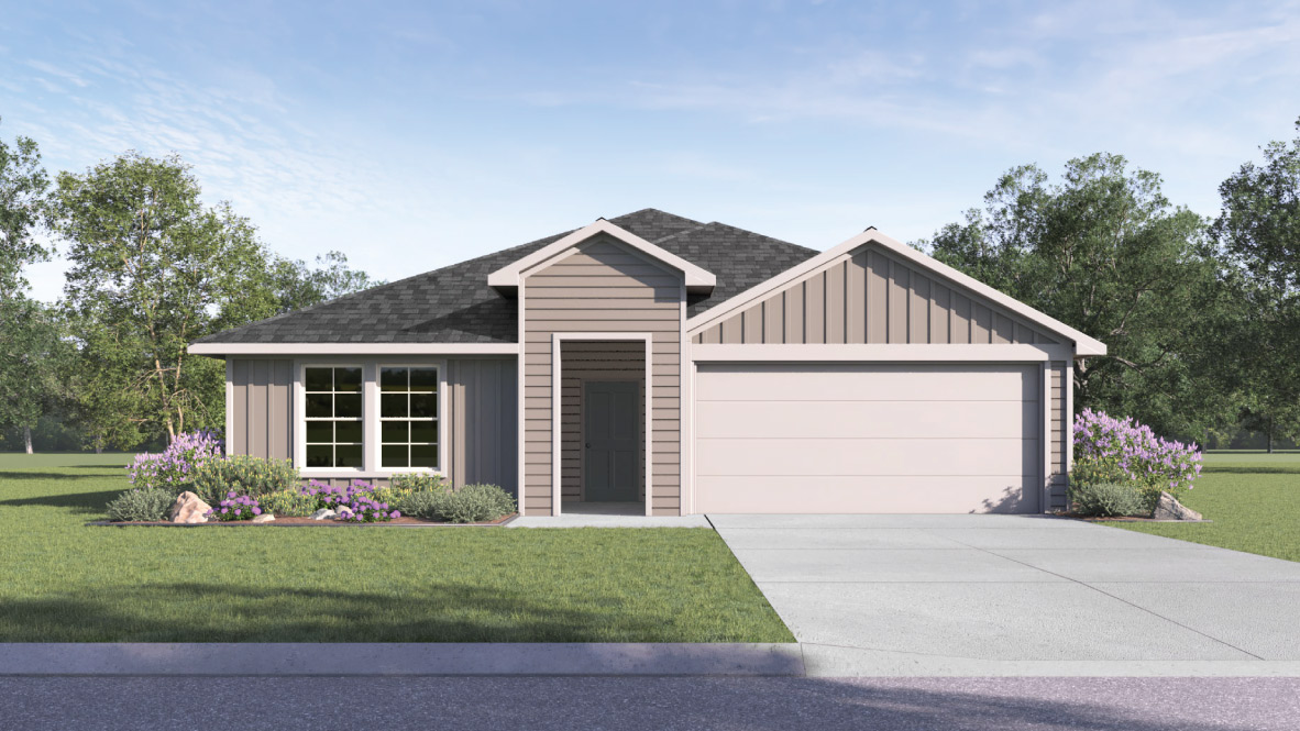 Exterior of New Build Home.