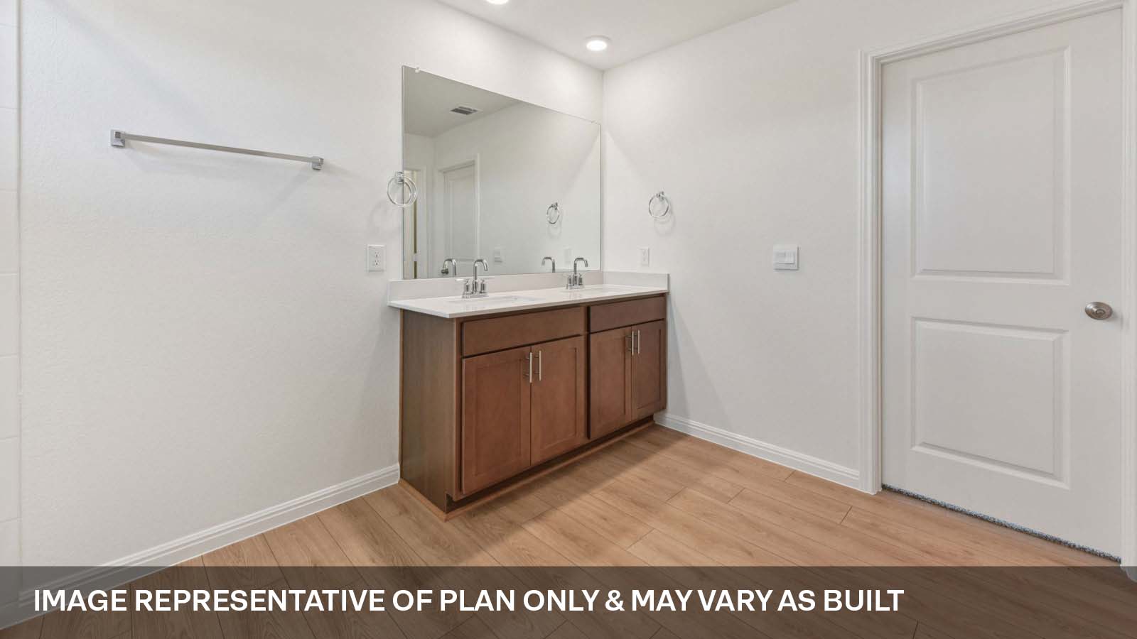 Walk-in shower in primary bathroom.