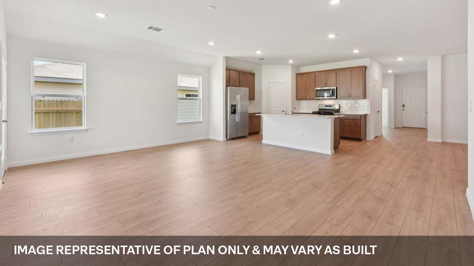 Open living area with windows and natural light.