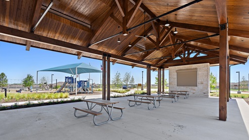 Covered Pavillion with Tables