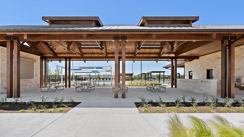 Covered Pavillion with Tables