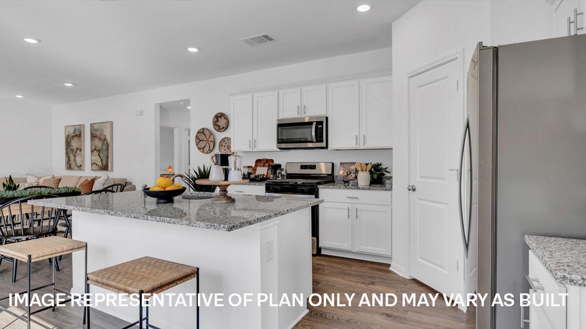 Large kitchen with island