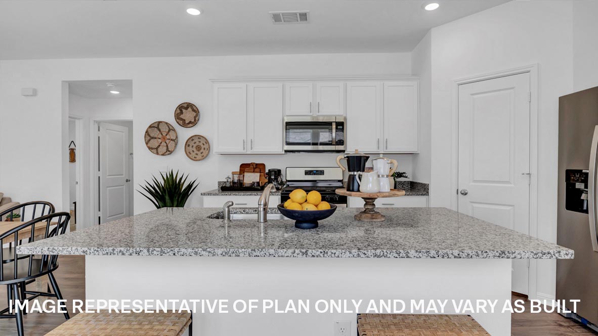 Large kitchen with island
