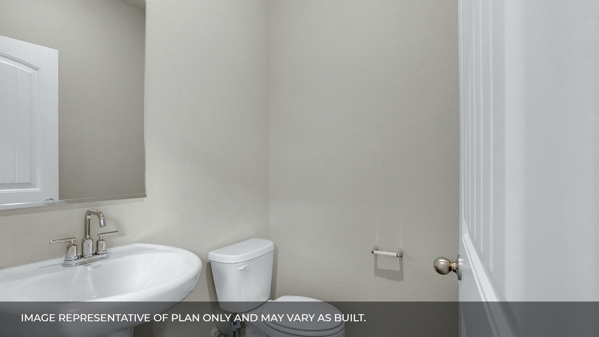First floor powder bath