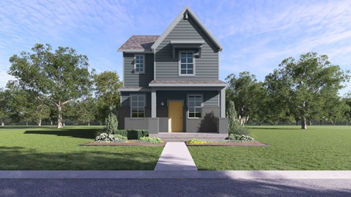 Buchanan Front Exterior Rendering - Two Story - Elevation G