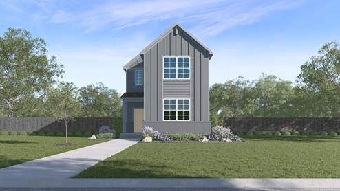 Livingston Front Exterior Rendering - Two Story - Elevation G