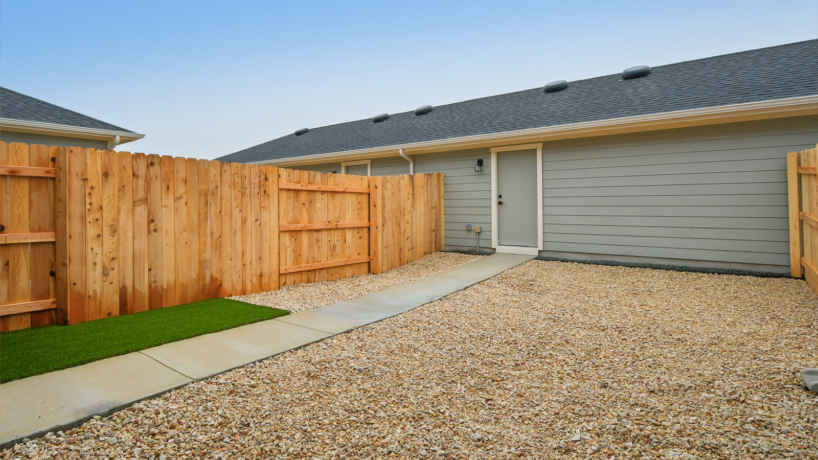 Backyard of 2520 Violet Theo Lane.