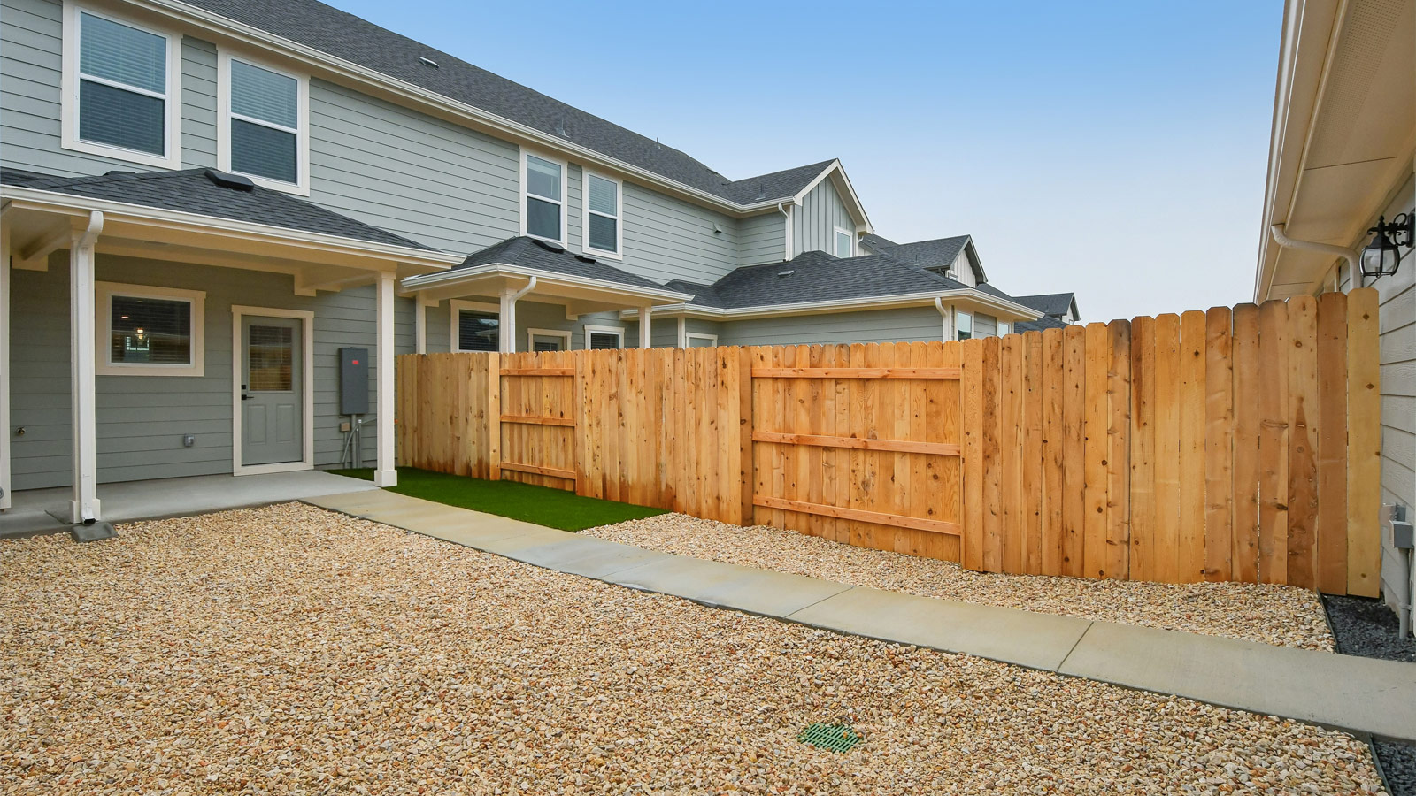 Backyard of 2520 Violet Theo Lane.