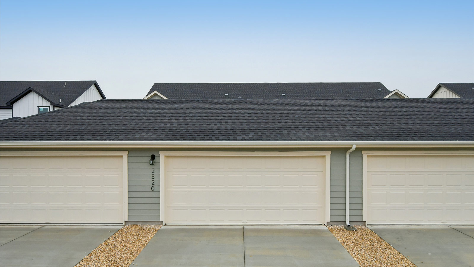 2-Car detached garage.