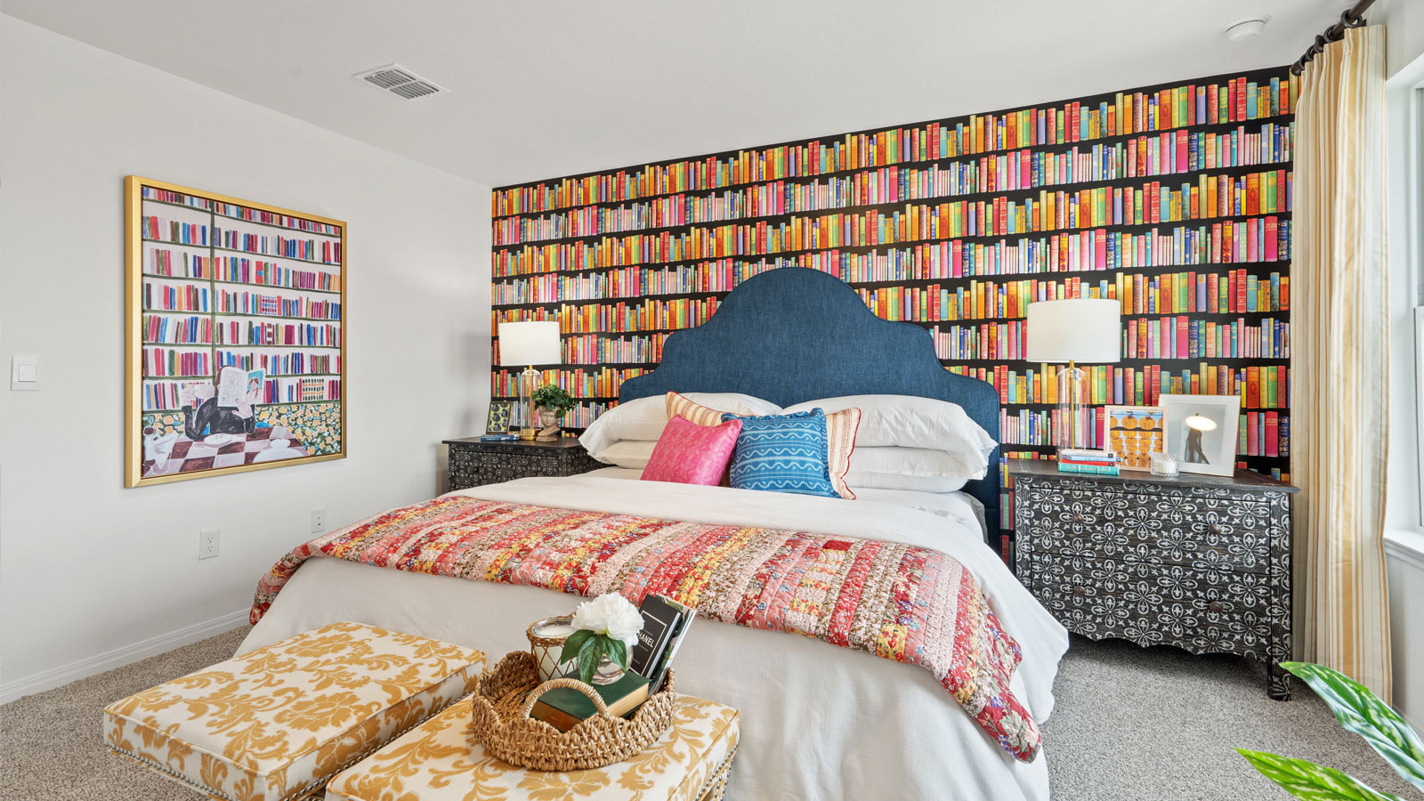 Primary Bedroom with two windows.