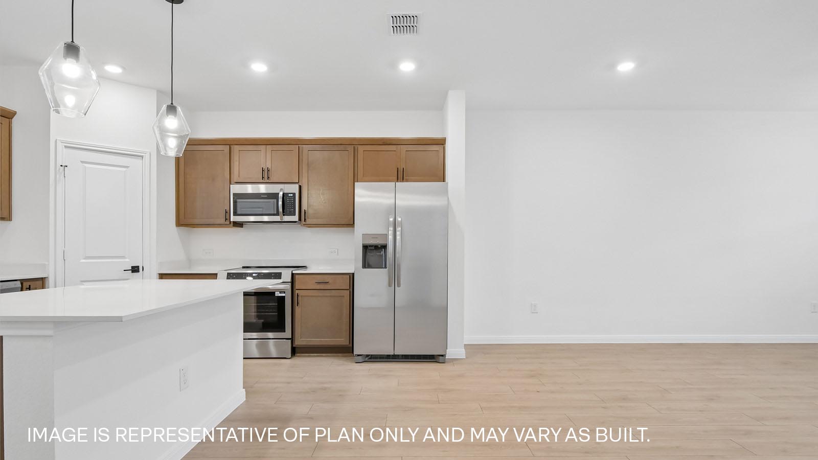 Open concept living area.