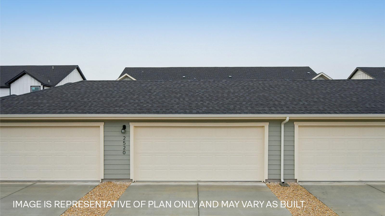 2-car detached garage.