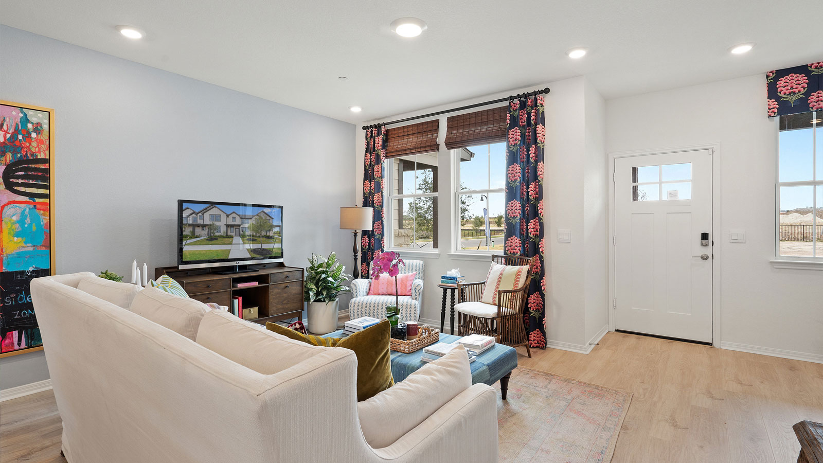 Open concept living area.