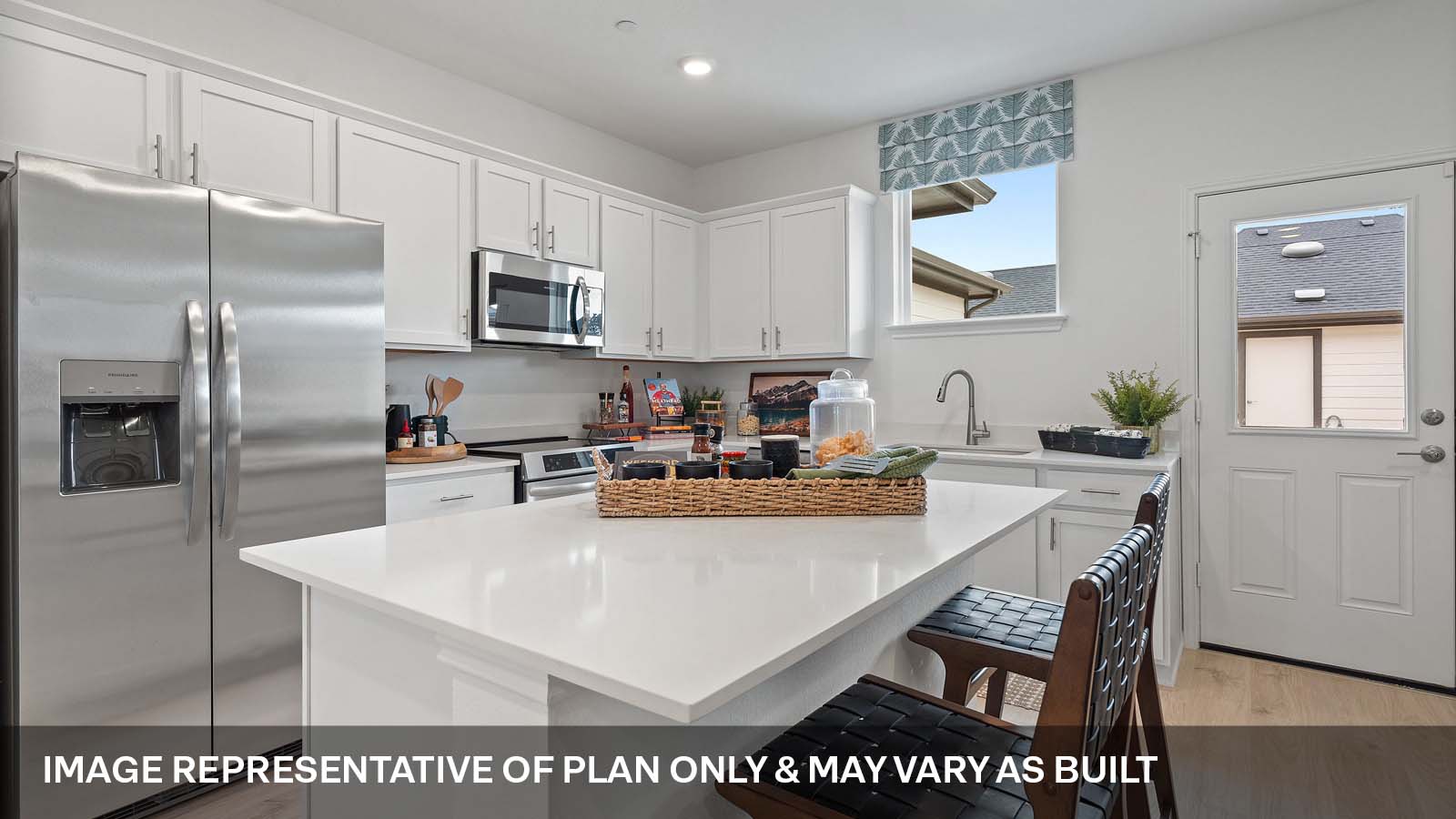 Large kitchen island.