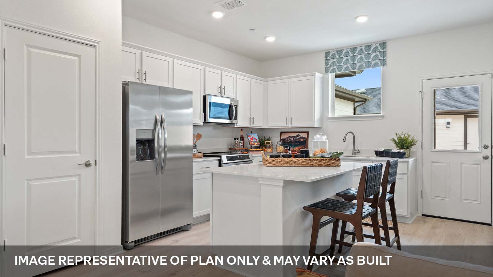 Kitchen with top of the line appliances.
