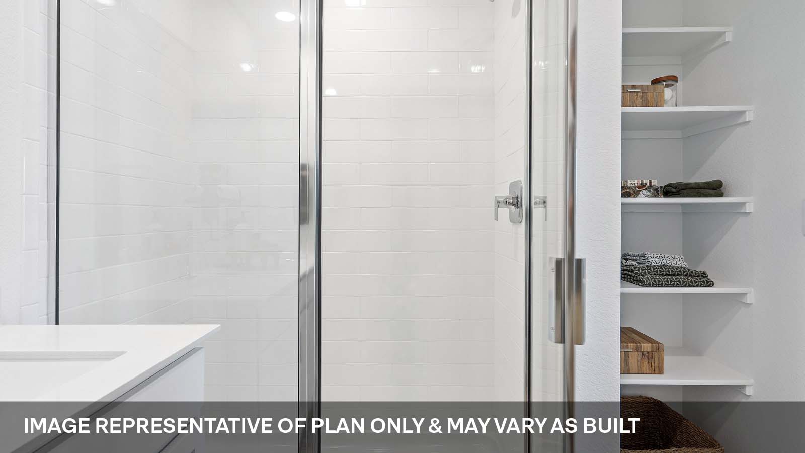 Walk-in shower.