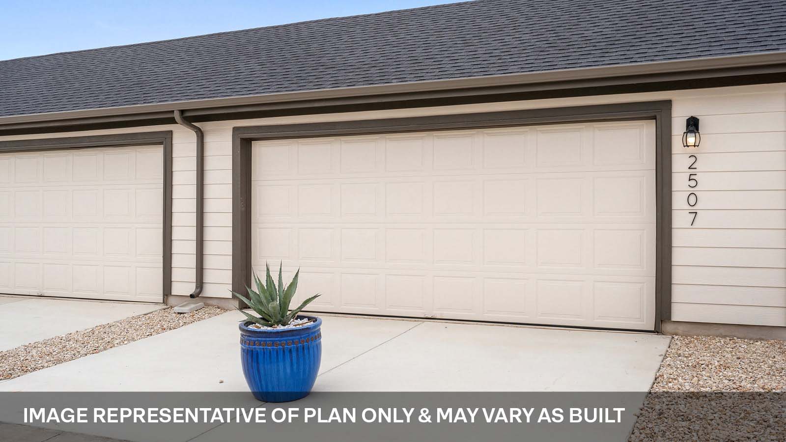 2-car garage.