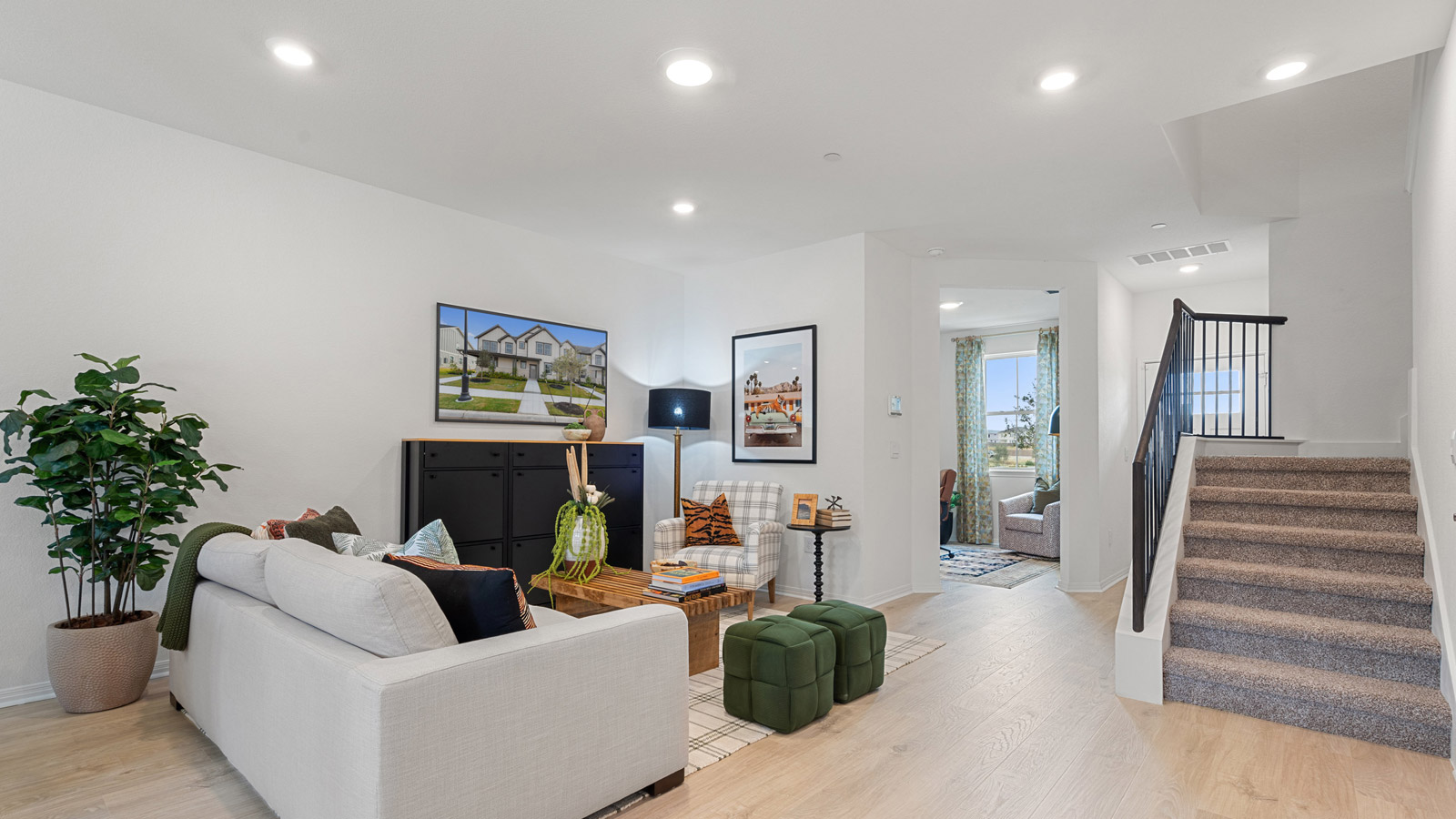 Open concept living room.