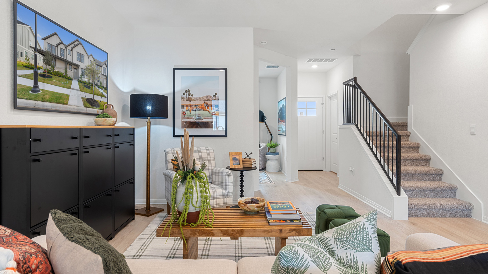 Open concept living room.