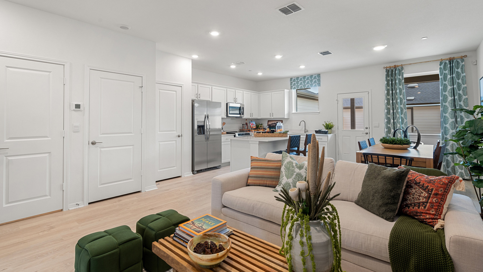 Open concept living room.