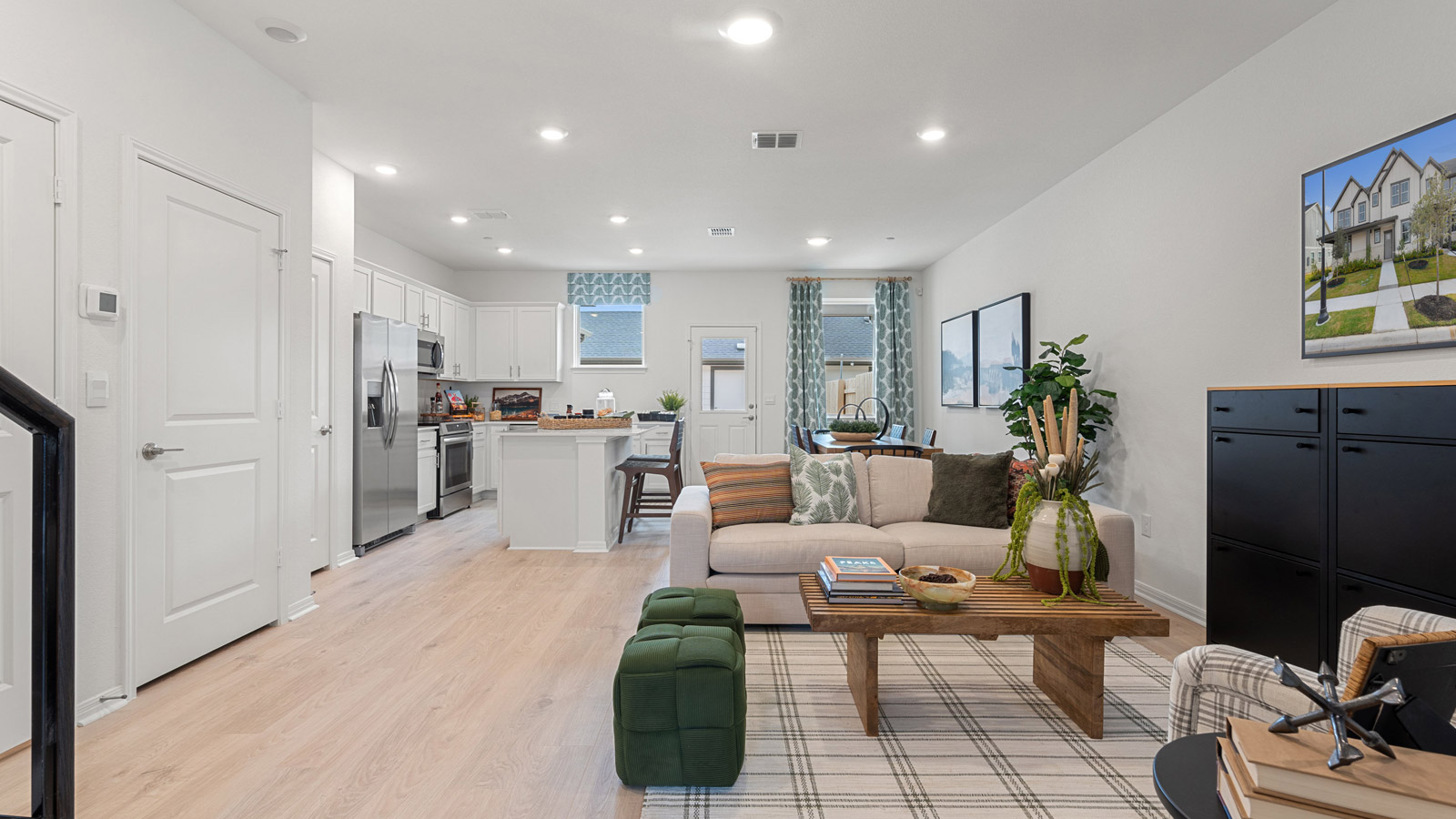 Open concept living room.
