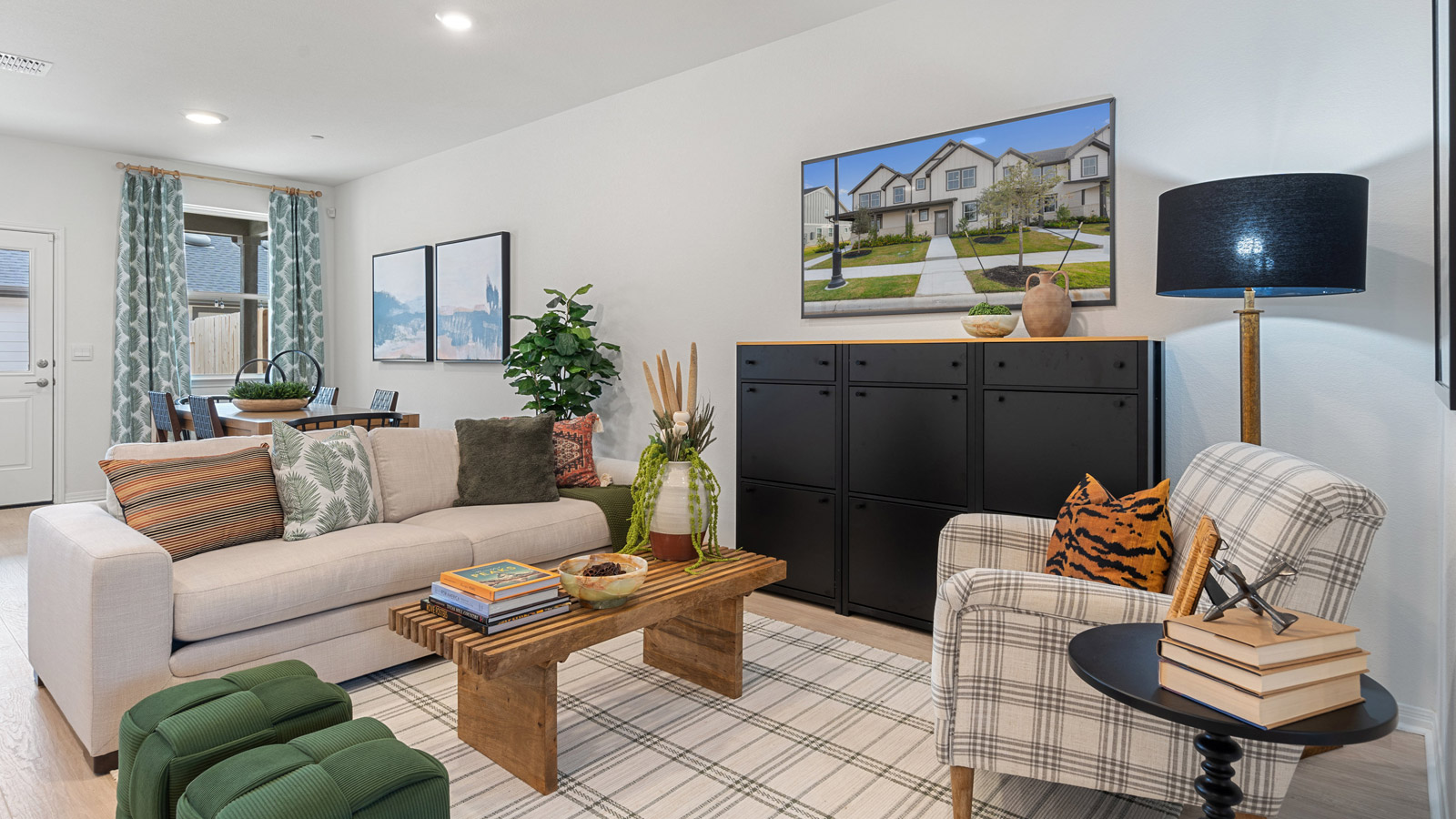 Open concept living room.