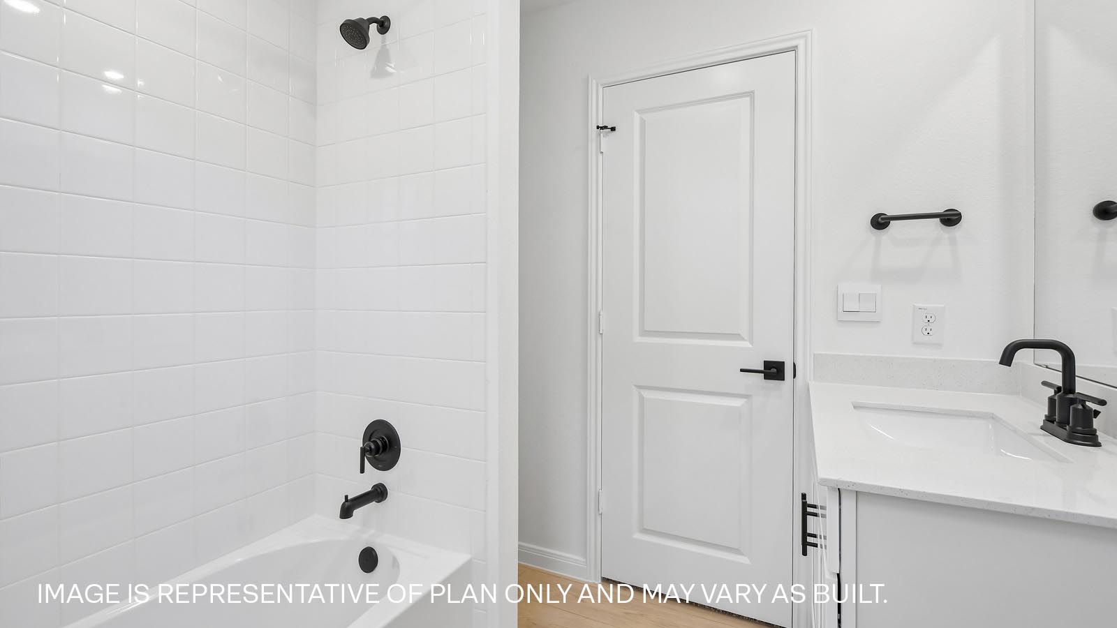 Full secondary bath on second floor