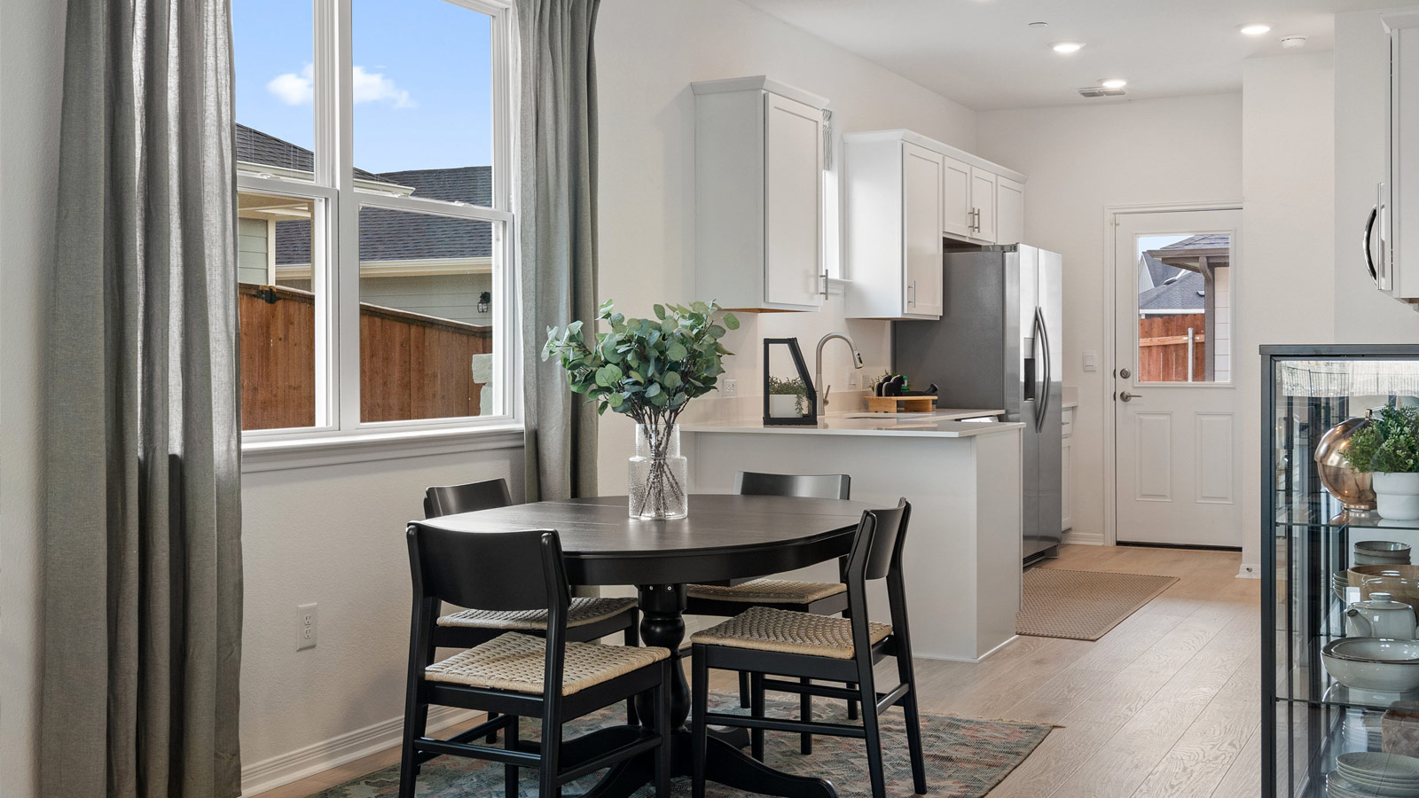 Small dining area with window.