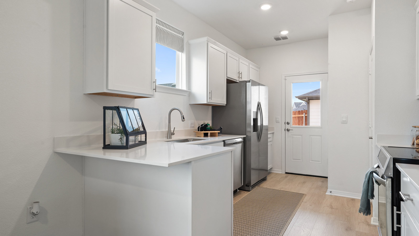 Kitchen with natural light.