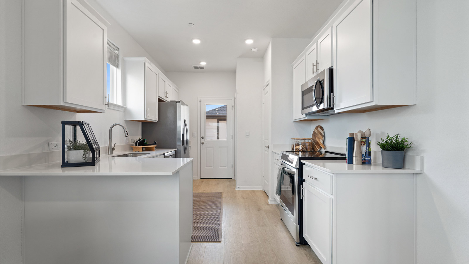 Kitchen with natural light.