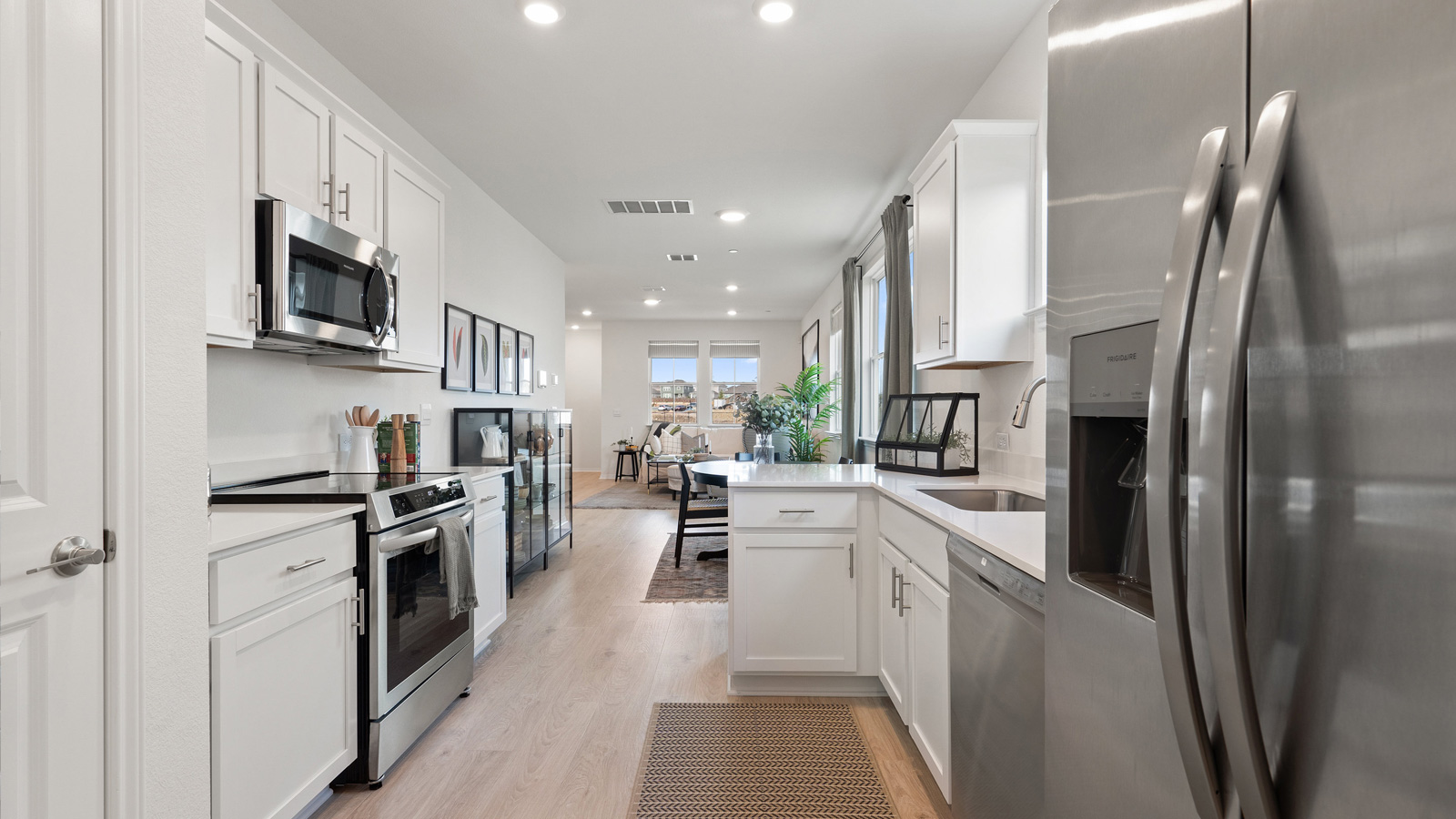 Kitchen view from backdoor.