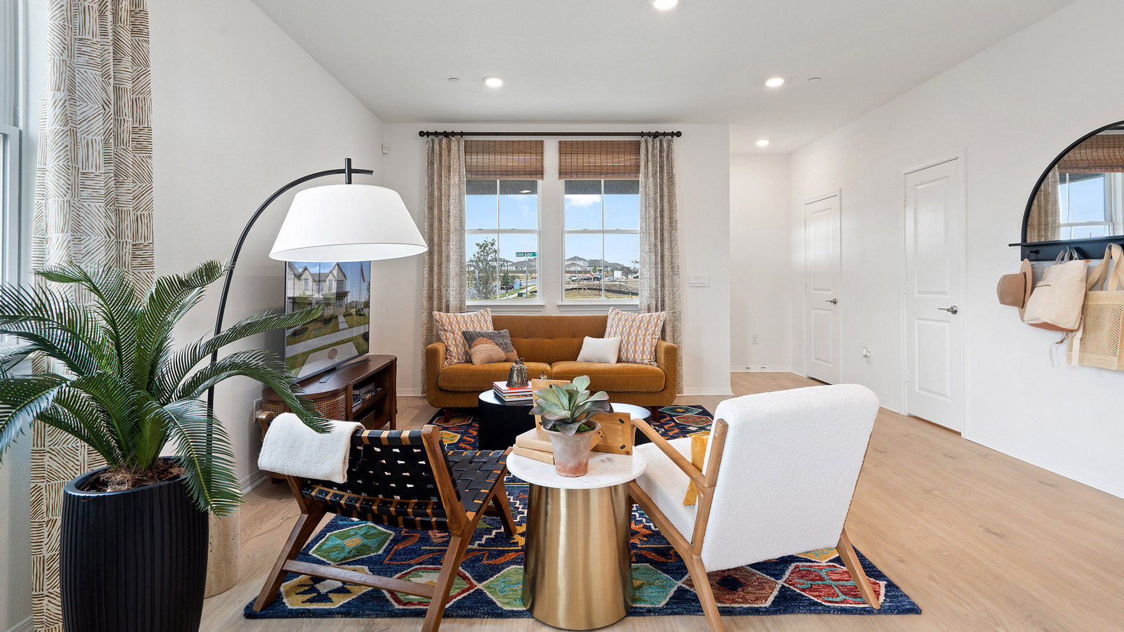 Open concept living room.