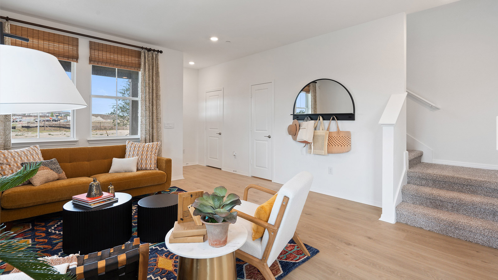 Open concept living room.