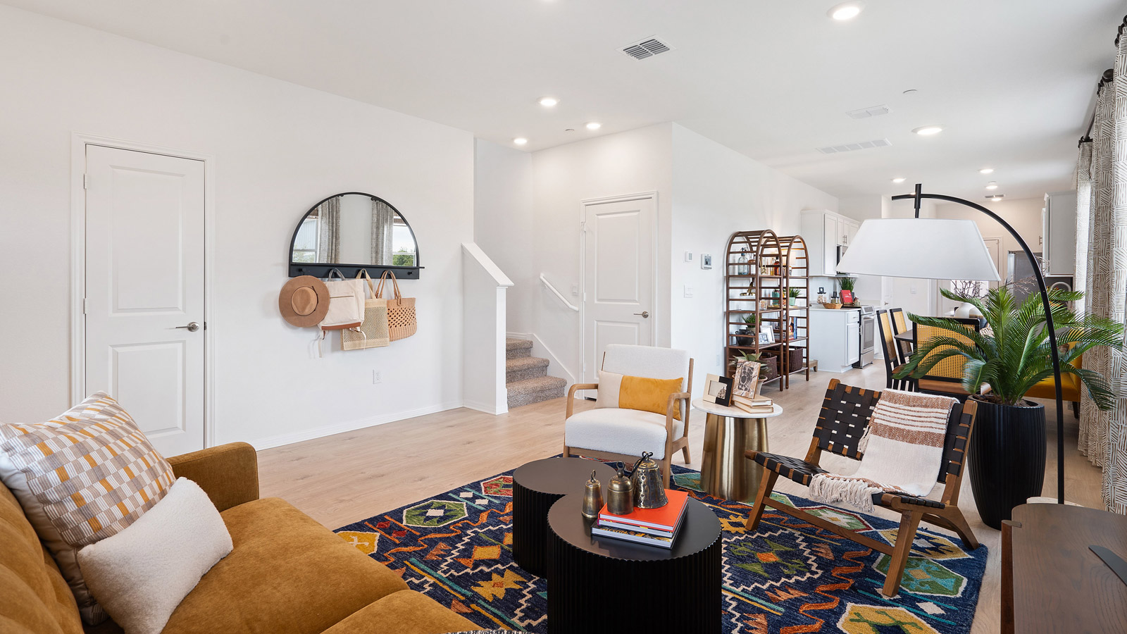 Open concept living room.