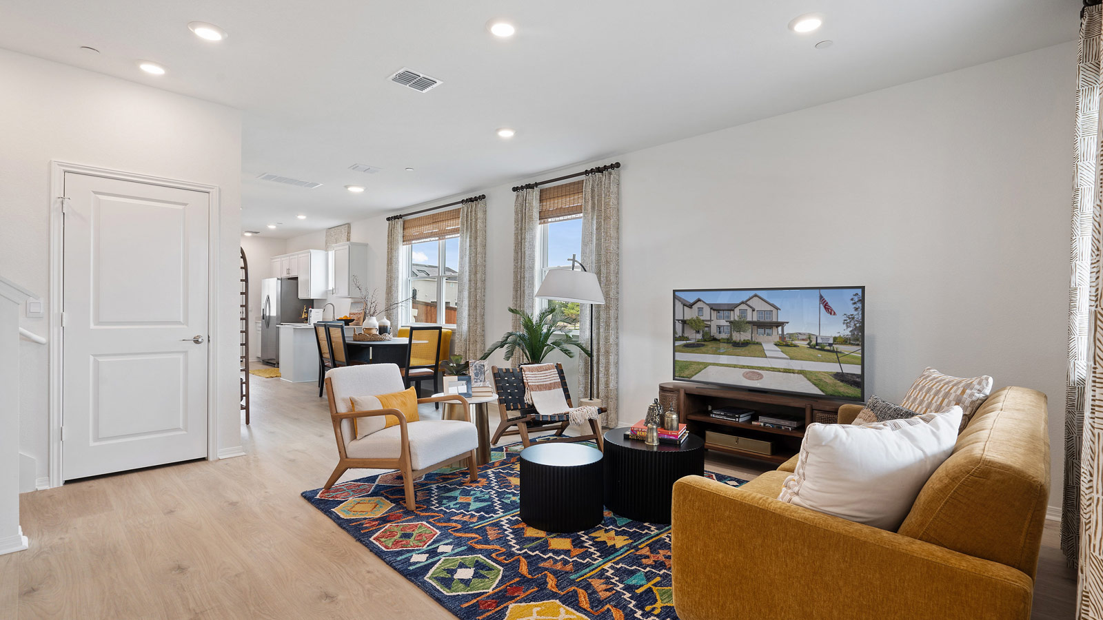 Open concept living room.