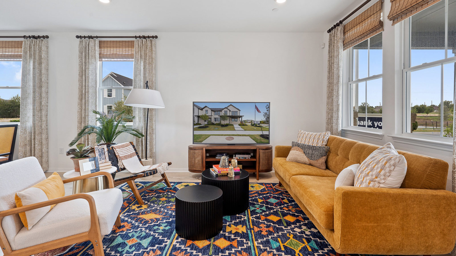 Open concept living room.