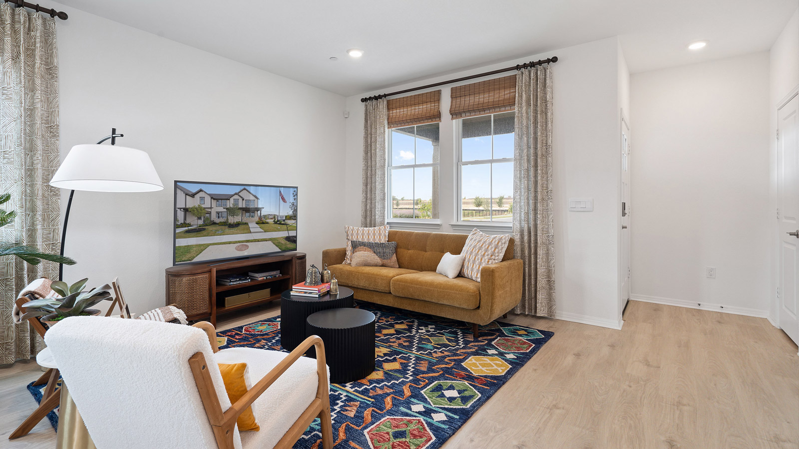 Open concept living room.