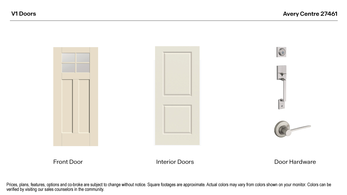 Avery Centre Door Selection