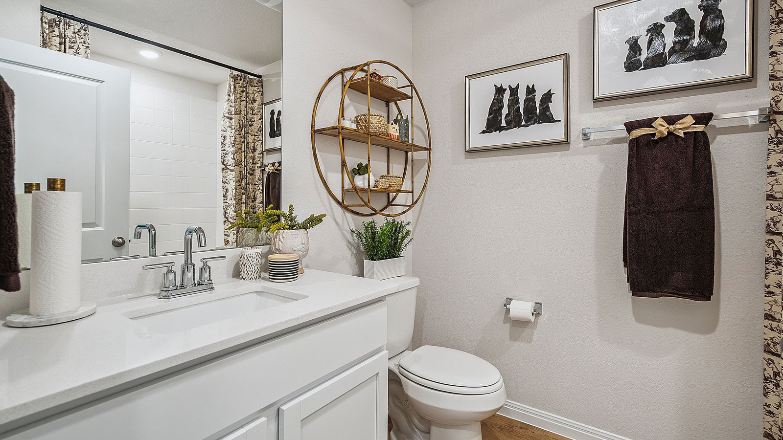 Bathroom featuring a sink, toilet, and shower tub.