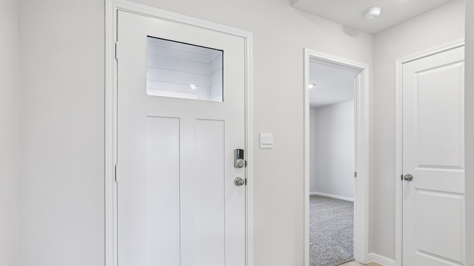 Front door and entryway.