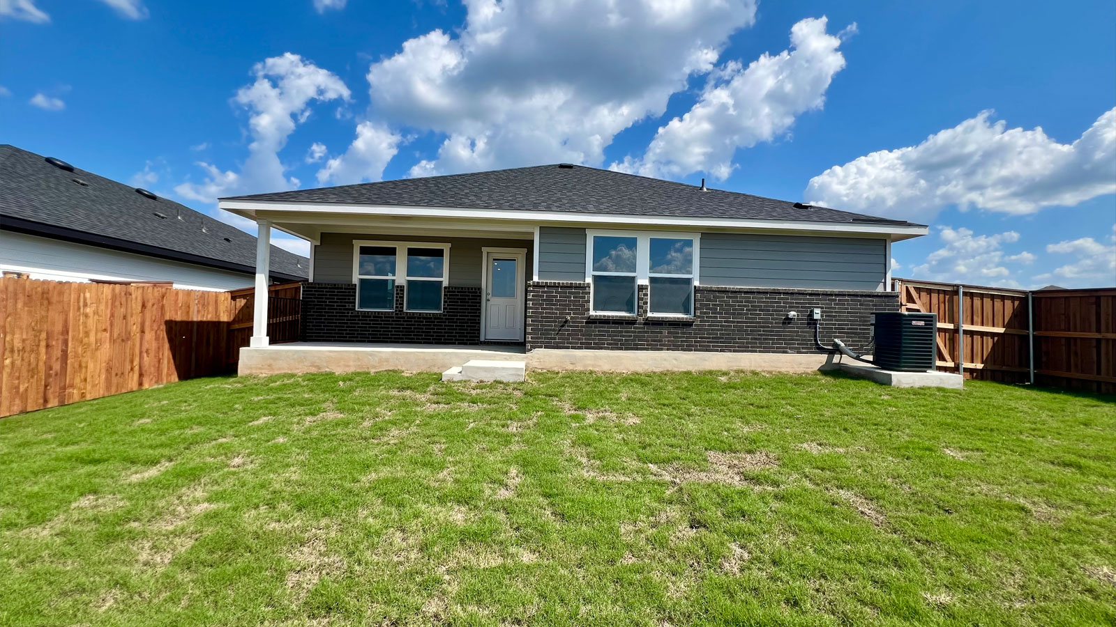 Exterior of home and backyard