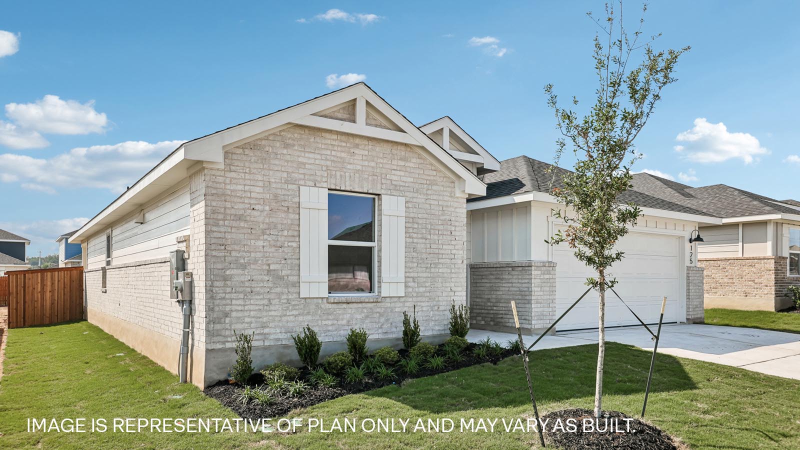 The Elgin floorplan - H Elevation at Thunder Rock in Marble Falls, TX.